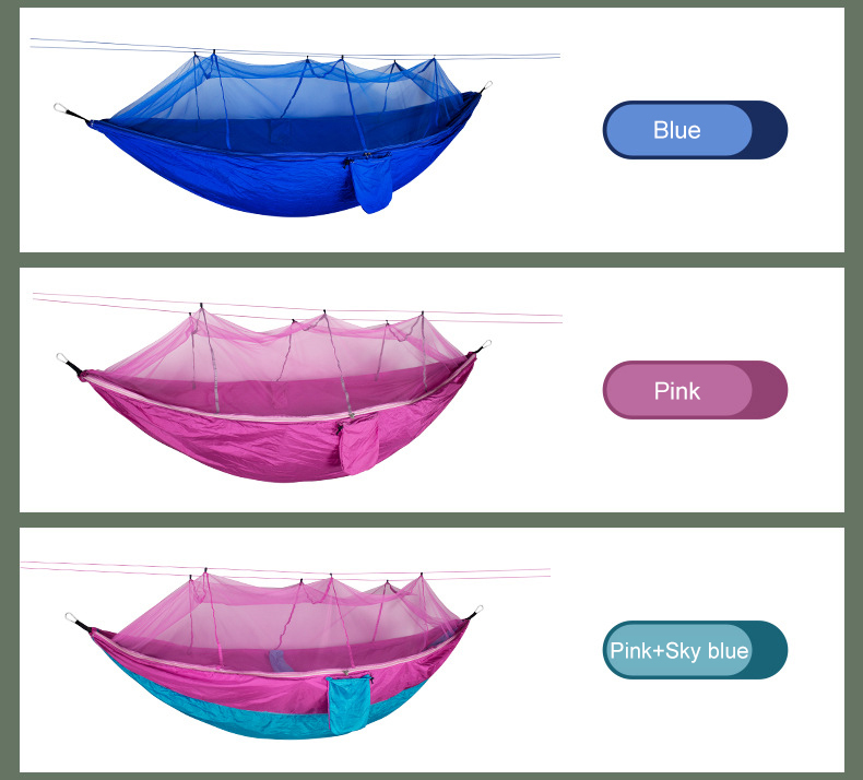 Cheap Goat Tents Outdoor Camping Hammock Portable Ultralight Tent 1 2 Person Hanging Bed with Mosquito Net Ultralight Tourist Sleeping Hammock   